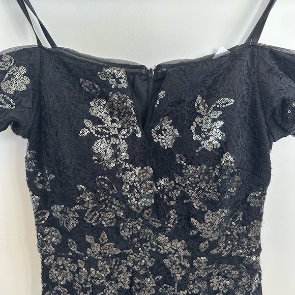 Xscape Lace Sequin Sheath Dress - Picture 6 of 8